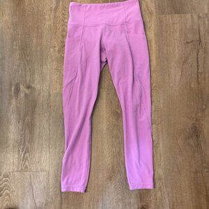 Athleta High Rise Lotus Pink 7/8